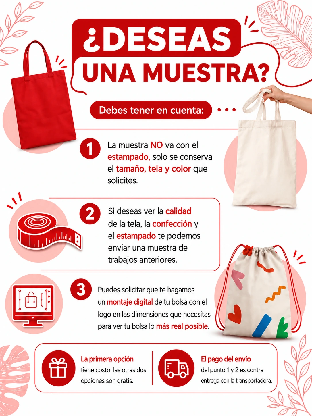Muestra física y montaje digital de bolsa ecológica personalizada – Acreart